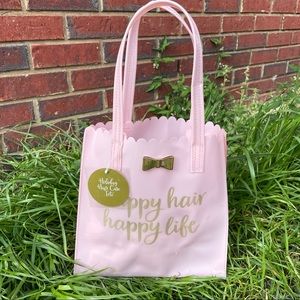 Pink Vinyl Lunch Shopping Bag Tote Shopper NWT New